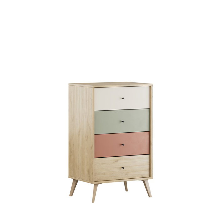 Hanah Home Cómoda Multicolor con 4 Cajones